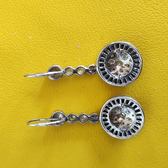 SAPPHIRE STERLING EARRINGS - Picture 2 of 4